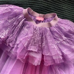 *sold* Sugar thrills lace high low tutu skirt